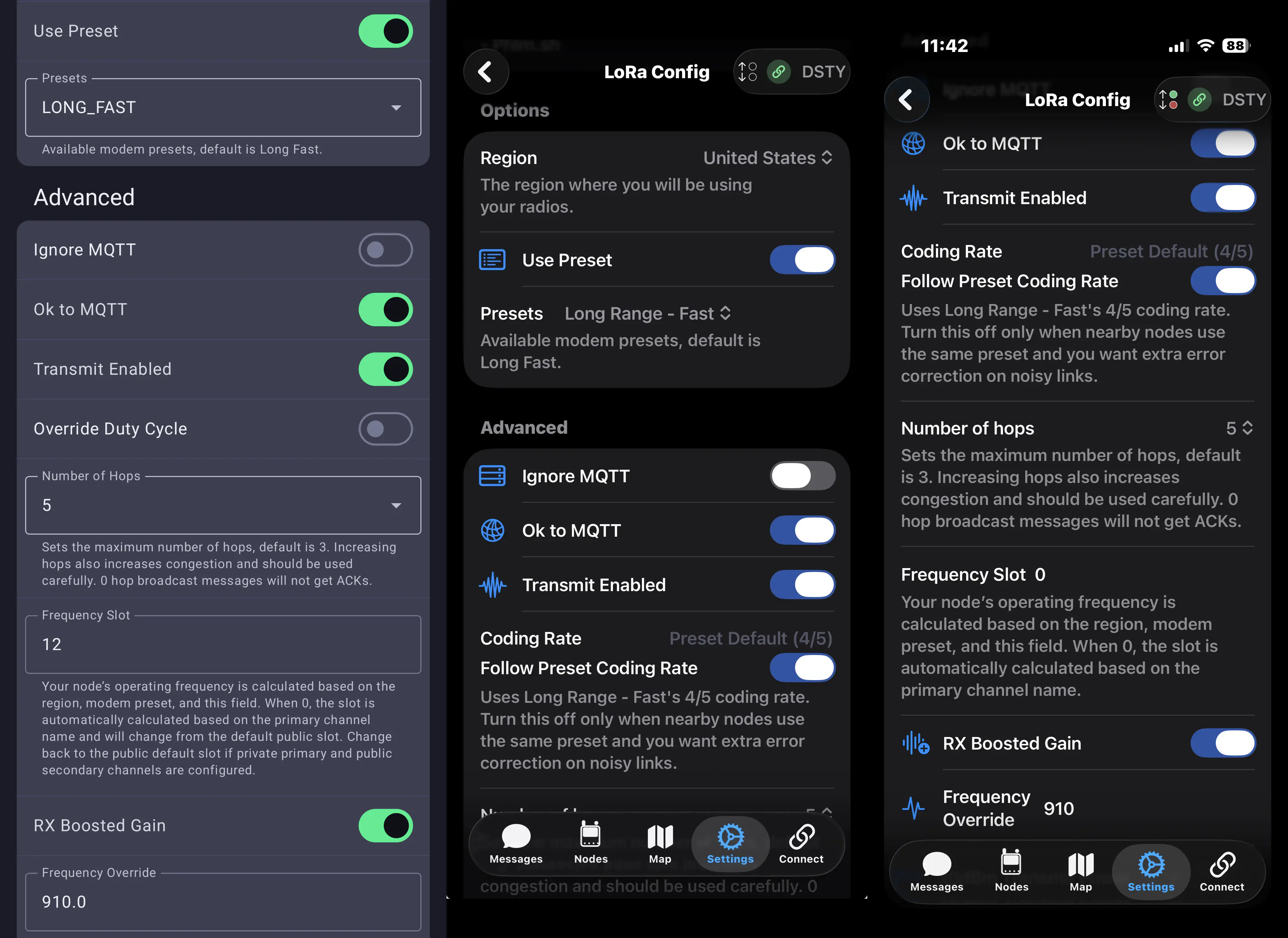 App settings